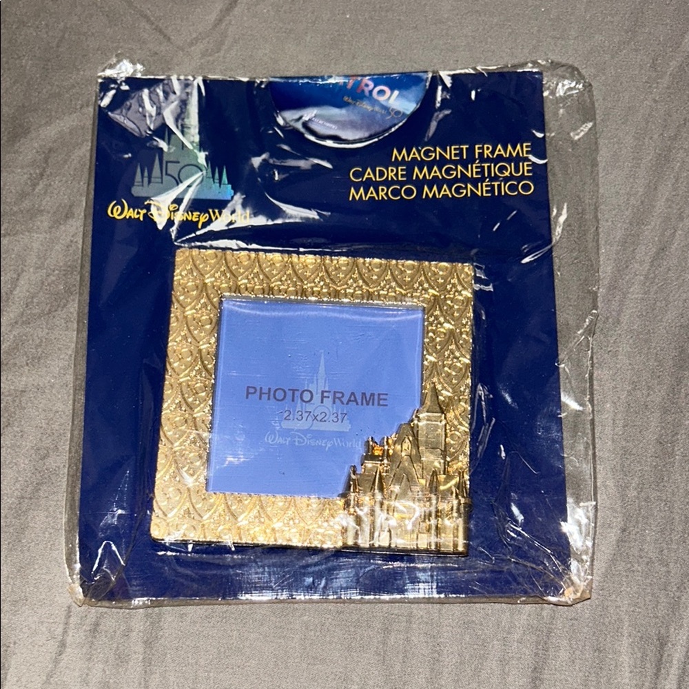 Disney Blue and Gold Magnet Frame